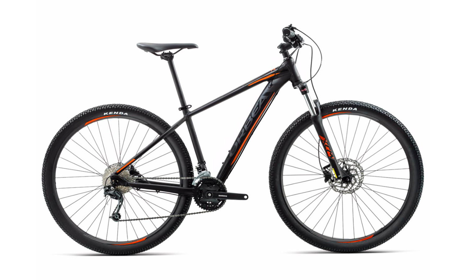 Фотография Велосипед Orbea MX 29 50 (2018) 2018 Черно-оранжевый 